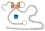 Model 7003HS High Security Waist Chain - Linked Cuffs
